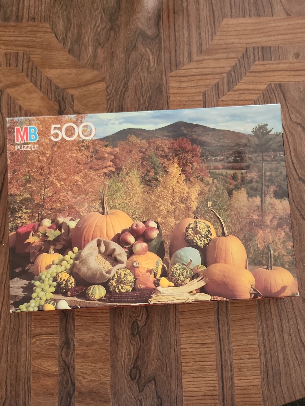 Vintage Milton Bradley "Harvest Still Life" 500 Piece Puzzle